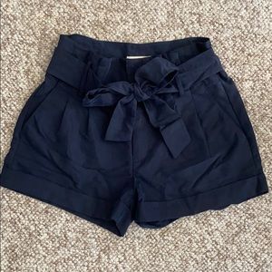 American eagle high waist pleated navy short